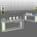 Counter window cabinet 3d model