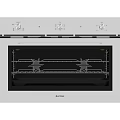 Built in Stainless Steel Kitchen Oven with Control Knobs and Glass Door
