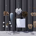 Modern lamp combination chandelier 3d model