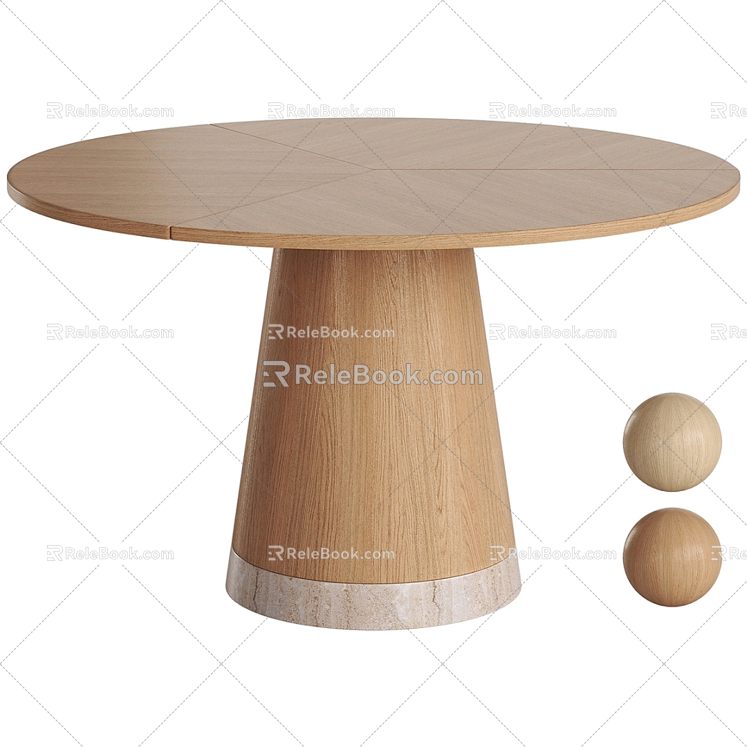 Modern dining table 3d model