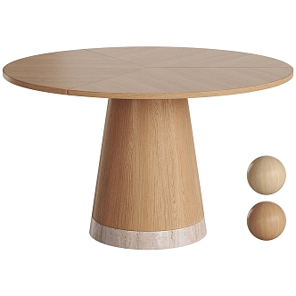 Modern dining table 3d model