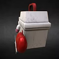 Medical Equipment Including First Aid Kit Medicine Bottle Capsules And Heart Model With ECG Line