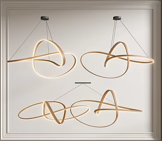 Chandeliers Metal Chandeliers Dining Lights Living Room Lights Bedroom Chandeliers 3d model