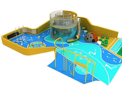 Modern Amusement Equipment 3d model