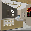 China Gold Jewelry Store With Elegant Storefront And Gold Display Counters