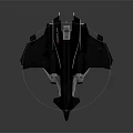 Futuristic Black Concept Aircraft With Sleek Design And Aerodynamic Structure