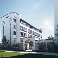 New Multi-storey Dormitory Building Student Apartment School Huizhou Dormitory Building Appearance 3d model
