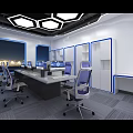 Monitoring Room Layout With Integrated Control Data Processing And Equipment Areas