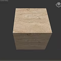 Marble Sphere Component With Beige Natural Texture And Smooth Surface 3d model