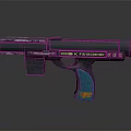 Weapon Gun K-7243DOCK With Teal Grip Black Body And Markings