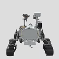 Advanced Lunar Exploration Rover With Robotic Arms And Heavy Duty Wheels
