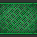 Green Plastic Storage Basket With Handle For Household Supplies Organizing