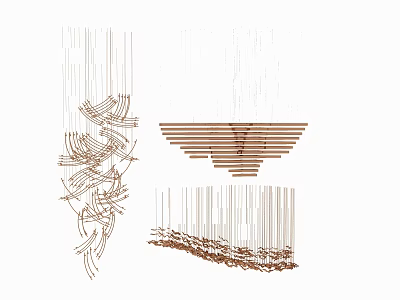 Lighting Filing Lamp Chinese Chandelier Ceiling Lamp 3d model