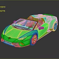 Green Convertible Luxury Sports Car With Open Top And Modern Design