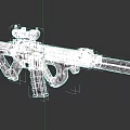 Modern Tactical Rifle Design With Scope Barrel Handguard And Ergonomic Grip