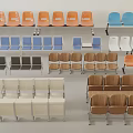 Public Chairs Collection With Various Colors And Different Styles For Public Areas