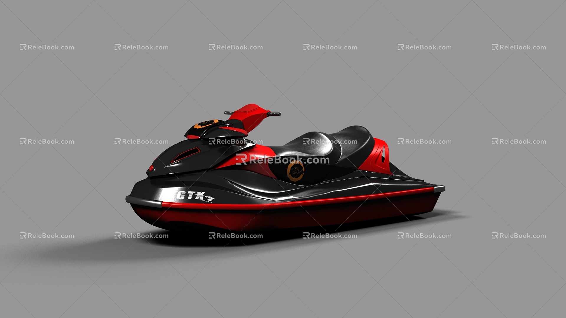 Motorboat Speedboat Cruise Water Vehicle 3d model