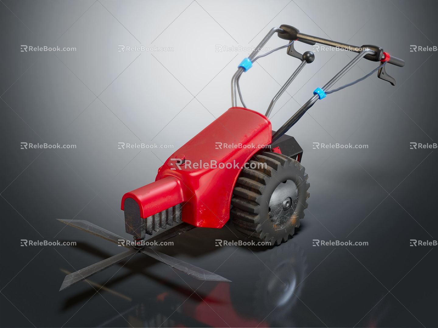 Modern lawn mower lawn mower family lawn mower 3d model