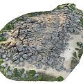 Modern Stone Stone Stone Block Rock Cliff Stone Land Landscape Terrain Ground Mountain Rock 3d model