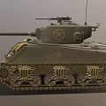 Vintage Military Tank With Turret Cannon Barrel Star Insignia And Tracks
