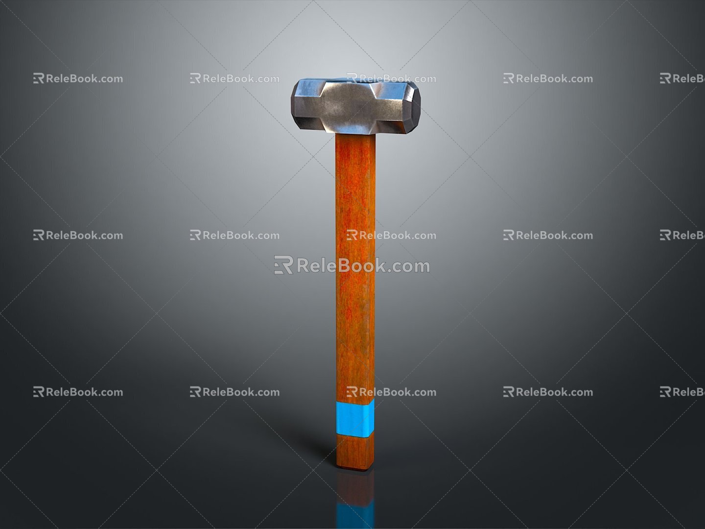 Hammer Warhammer Cartoon Hammer Magic Hammer Thor's Hammer Ancient Weapons Cold Weapons Medieval Items 3d model