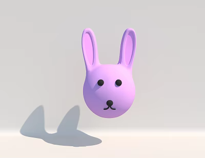 Modern toy rabbit 3d model
