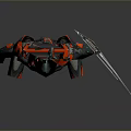 Mech Warrior Mech Soldier Machine Battlearm Mechanical Battlearm Machine Fighter Robot 3d model