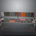 Colorful Modern Bench With Multicolored Wooden Panels And Metal Frame Design