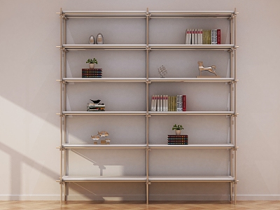 Bookshelf Metal Bookshelf Creative Bookshelf Stitching Bookshelf Personalized Bookshelf Study Bookshelf Bookcase 3d model