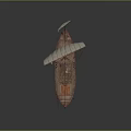 new chinese-style ship ancient ship ancient warship large ancient ship ancient warship 3d model