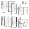 Modern Casement Windows Featuring Glass Panels And Aluminum Frame Designs