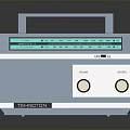 IONION Vintage Retro Radio With Portable Handle Green Tuning Dial And Knobs