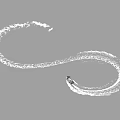 Abstract White Curved Lines And Shapes On Gray Background Art Design