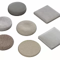 Round And Square Decorative Seat Cushions In Neutral Tones And Textures