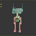 Robot Number Five Robot Toy Science Fiction Robot Figure 3d model