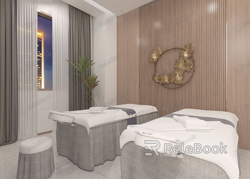 Modern SPA Beauty Salon Room model