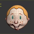 Cartoon Style Game Movie Character With Blonde Hair Freckles And Smiling Expression