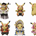 Role playing Pikachu 3d model