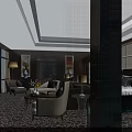 Elegant Hotel Room Interior With King Bed Seating Area And Ambient Lighting