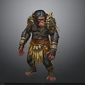 The Man In Feathered Tribal Attire With Ornate Armor And Waist Fringe
