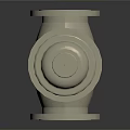 Industrial Valve with Spring Loaded Top and Flange End Connections