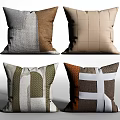 Modern Pillow Simple Pillow Combination 3d model
