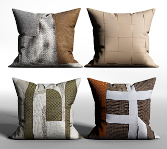 Modern Pillow Simple Pillow Combination 3d model