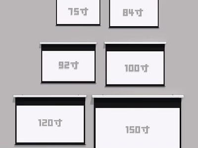 Projection Monitoring Screens With Multiple Size Options For Security Surveillance 3d model