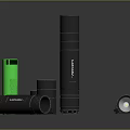 COSMO Flashlights With Various Sizes Colors And Positions Including Black And Green Models