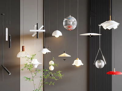 Modern chandelier 3d model