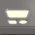 Elegant Modern Ceiling Lights With Rectangular Round And Square Shapes 3d model