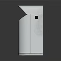 Stainless Steel Dual Trash Bins With Recycling Icons For Public Facilities