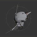 Modern Spaceship Spacecraft Spacecraft 3d model