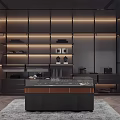 Modern Dining Area With Glass Table Metal Chairs Pendant Light And Decorative Plant Divider